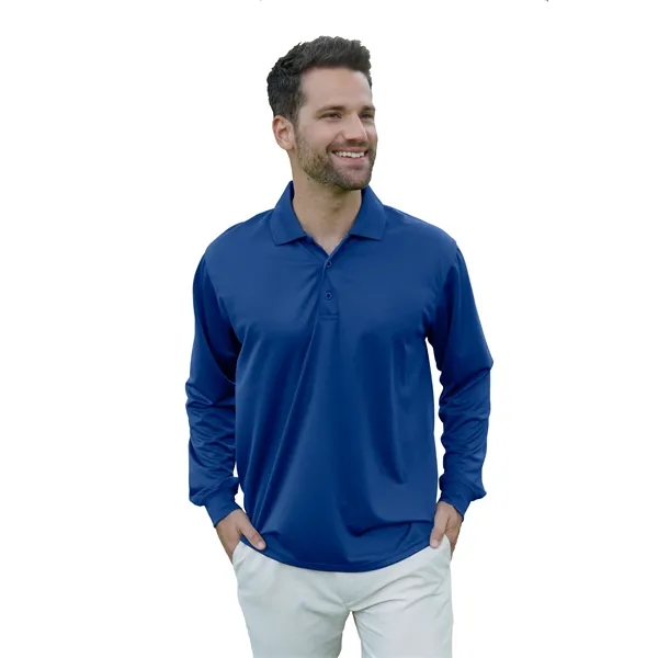 Omega Long Sleeve Solid Mesh Tech Polo - Omega Long Sleeve Solid Mesh Tech Polo - Image 15 of 24