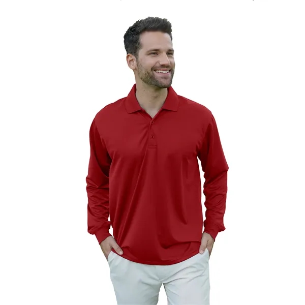 Omega Long Sleeve Solid Mesh Tech Polo - Omega Long Sleeve Solid Mesh Tech Polo - Image 20 of 24