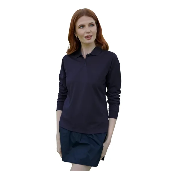 Women's Omega Long Sleeve Solid Mesh Tech Polo - Women's Omega Long Sleeve Solid Mesh Tech Polo - Image 10 of 24