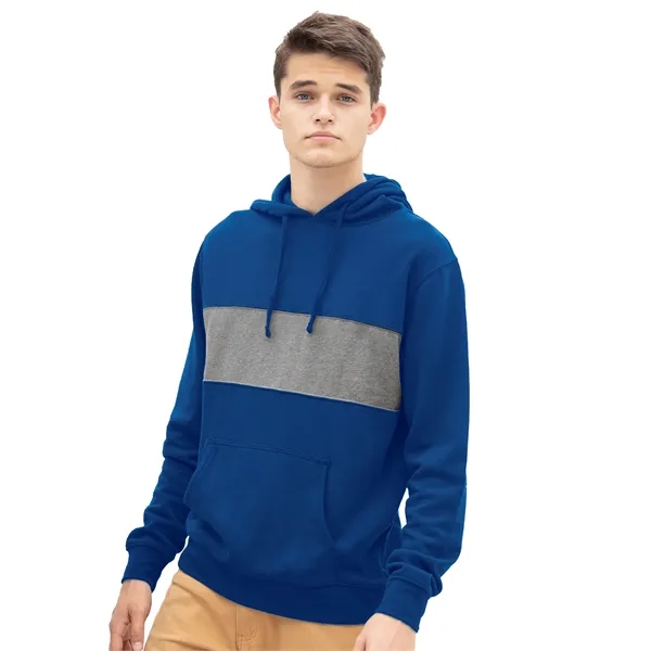 Premium Cotton Blocked Fleece Pullover Hoodie - Premium Cotton Blocked Fleece Pullover Hoodie - Image 18 of 29