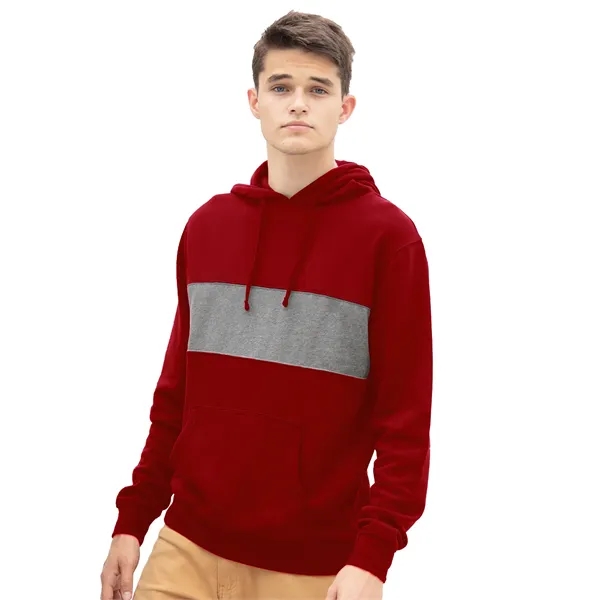 Premium Cotton Blocked Fleece Pullover Hoodie - Premium Cotton Blocked Fleece Pullover Hoodie - Image 24 of 29