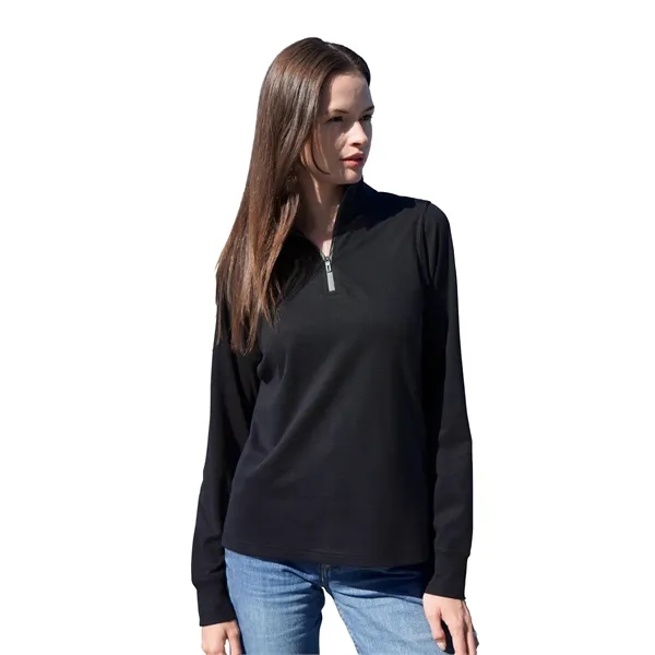 Women's Grid  1/4 Zip Pullover - Women's Grid  1/4 Zip Pullover - Image 0 of 14