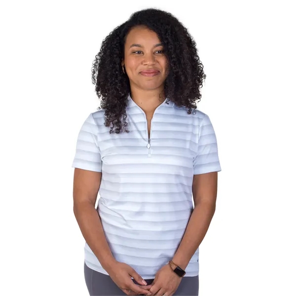 Women's Greg Norman LAB Stripe Polo - Women's Greg Norman LAB Stripe Polo - Image 8 of 14