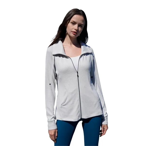 Women's Mock Neck Full Zip Jacket - Women's Mock Neck Full Zip Jacket - Image 5 of 17