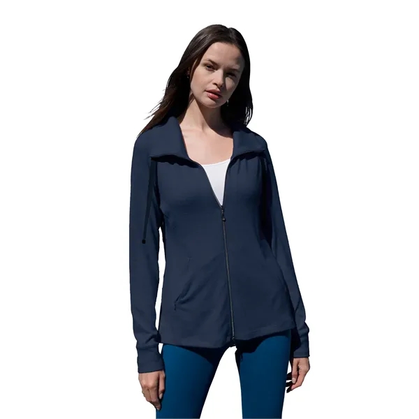 Women's Mock Neck Full Zip Jacket - Women's Mock Neck Full Zip Jacket - Image 11 of 17