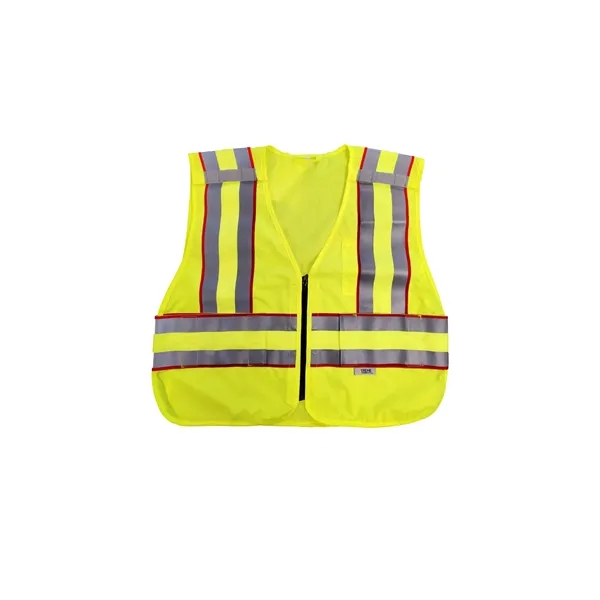 Xtreme Visibility Public Safety Red Trim Vest - Xtreme Visibility Public Safety Red Trim Vest - Image 0 of 2