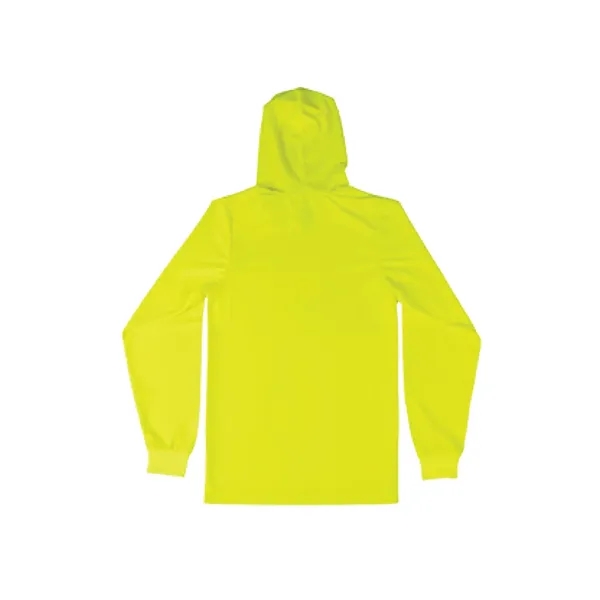 XTREME HI-VIZ MESH LONG SLEEVE HOODIE T-SHIRT - XTREME HI-VIZ MESH LONG SLEEVE HOODIE T-SHIRT - Image 0 of 2