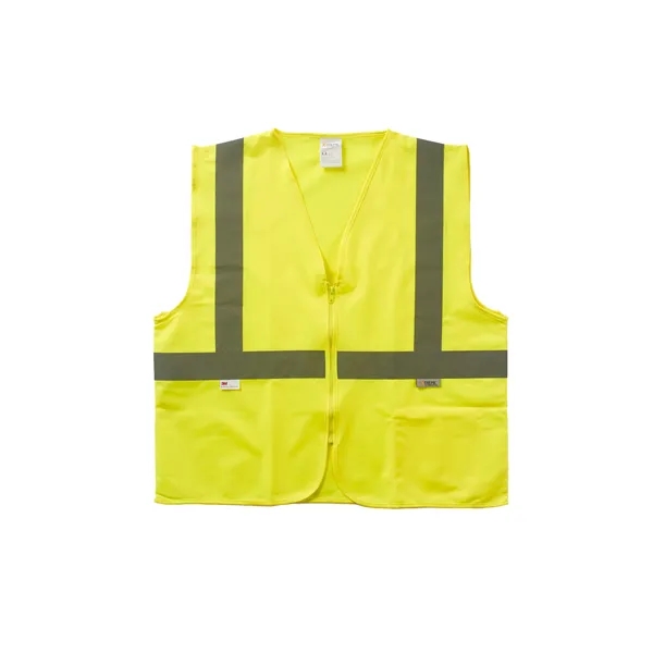 Xtreme Visibility Value Class 2 Zip Solid Vest - Xtreme Visibility Value Class 2 Zip Solid Vest - Image 0 of 2