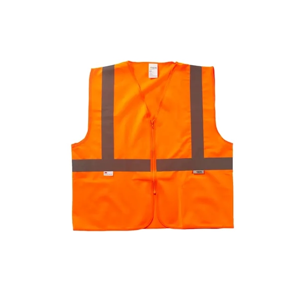 Xtreme Visibility Value Class 2 Zip Solid Vest - Xtreme Visibility Value Class 2 Zip Solid Vest - Image 0 of 2