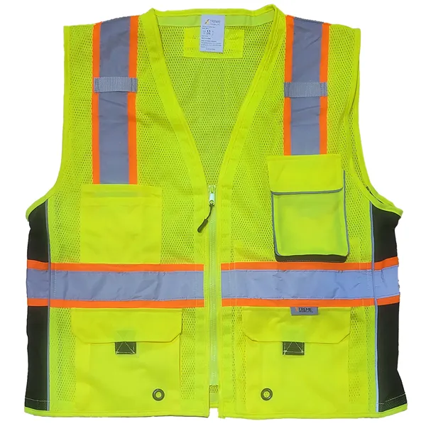 Xtreme Class 2 Premium Surveyor Style Zip Vest - Xtreme Class 2 Premium Surveyor Style Zip Vest - Image 0 of 2