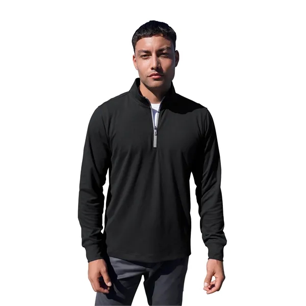 Grid  1/4 Zip Pullover
