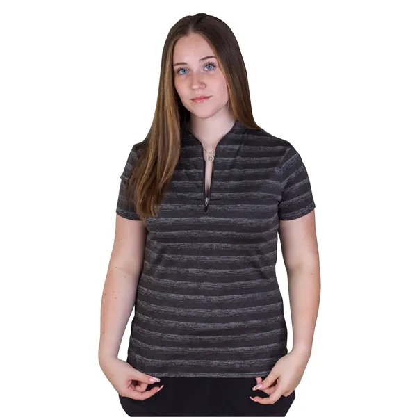 Women's Greg Norman LAB Stripe Polo