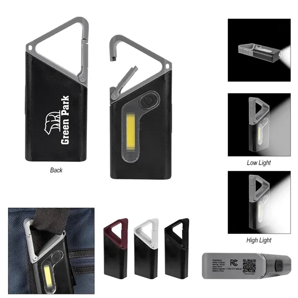 Clip 'N Grow Rechargeable Carabiner COB Flashlight - Clip 'N Grow Rechargeable Carabiner COB Flashlight - Image 0 of 8