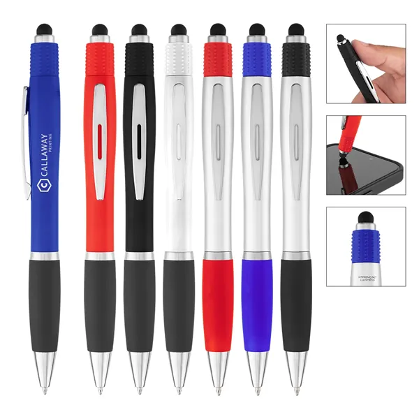 RABS SATIN STYLUS PEN WITH SPIN TOP - RABS SATIN STYLUS PEN WITH SPIN TOP - Image 0 of 21