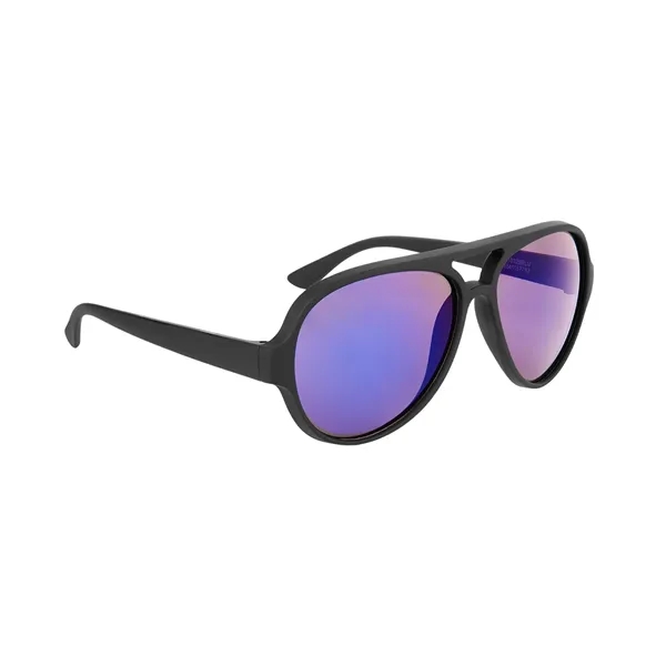 RUBBERIZED RECYCLED FRAME AVIATOR SUNGLASSES - RUBBERIZED RECYCLED FRAME AVIATOR SUNGLASSES - Image 3 of 12