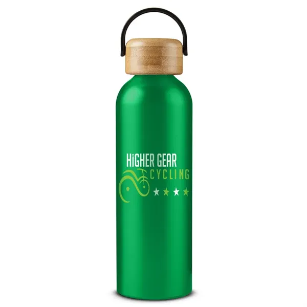 24 oz Vigor Aluminum Bottle With Bamboo Lid - 24 oz Vigor Aluminum Bottle With Bamboo Lid - Image 0 of 10