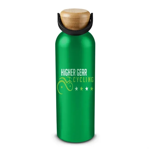 24 oz Vigor Aluminum Bottle With Bamboo Lid - 24 oz Vigor Aluminum Bottle With Bamboo Lid - Image 5 of 10