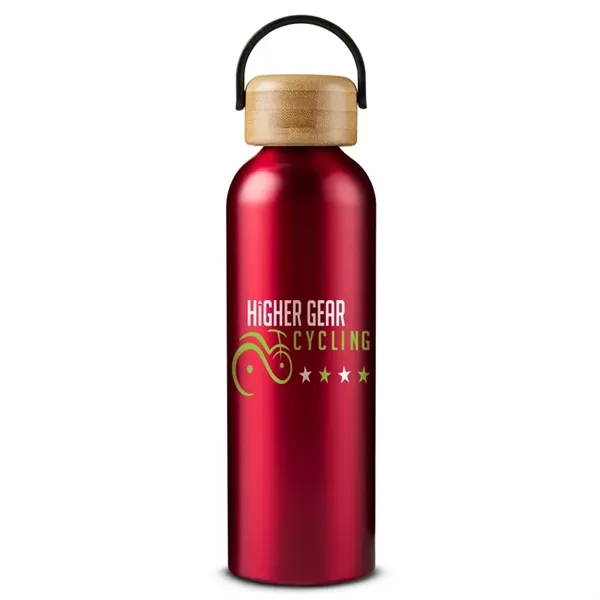 24 oz Vigor Aluminum Bottle With Bamboo Lid - 24 oz Vigor Aluminum Bottle With Bamboo Lid - Image 8 of 10