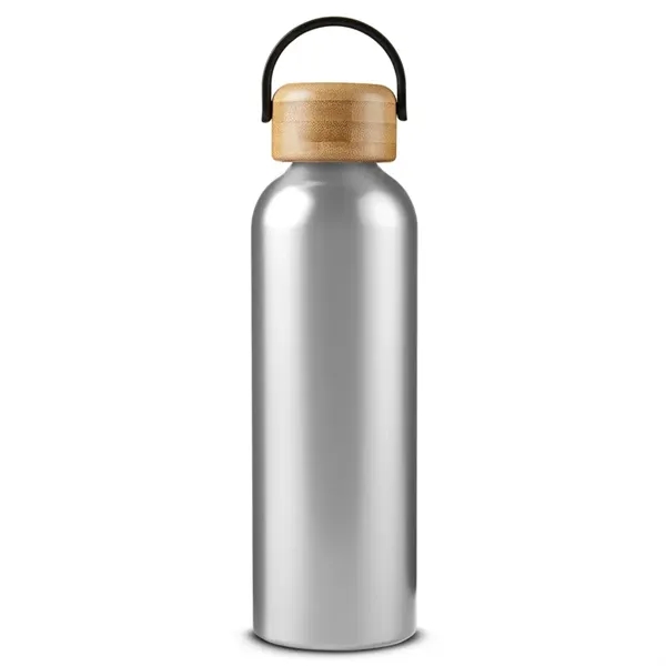 24 oz Vigor Aluminum Bottle With Bamboo Lid - 24 oz Vigor Aluminum Bottle With Bamboo Lid - Image 9 of 10