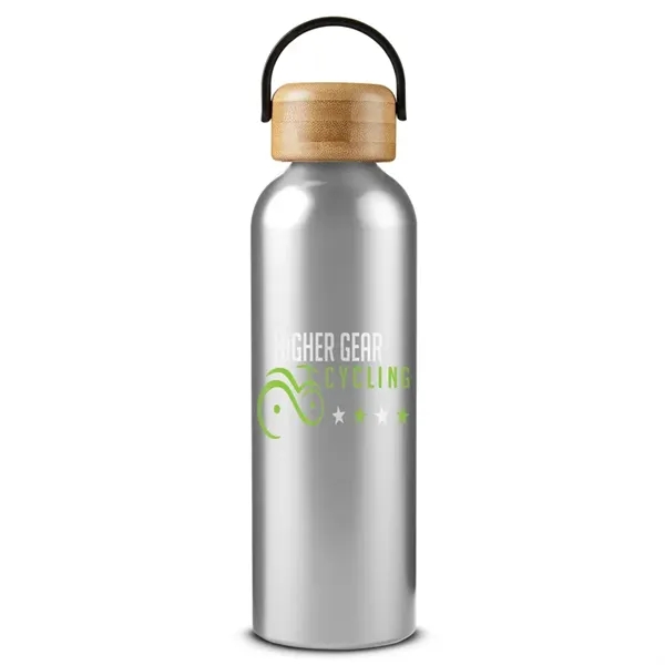24 oz Vigor Aluminum Bottle With Bamboo Lid - 24 oz Vigor Aluminum Bottle With Bamboo Lid - Image 10 of 10