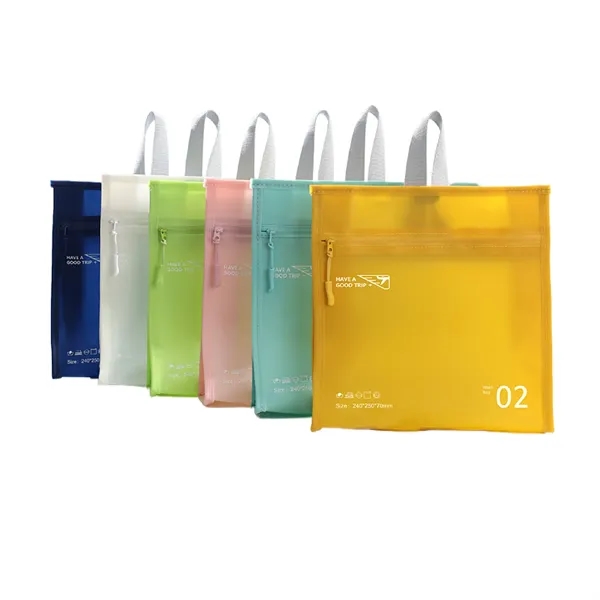 Women's PVC Clear Tote Bag for Travel and Custom Branding - Women's PVC Clear Tote Bag for Travel and Custom Branding - Image 2 of 7