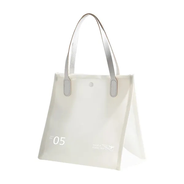 Women's PVC Clear Tote Bag for Travel and Custom Branding - Women's PVC Clear Tote Bag for Travel and Custom Branding - Image 6 of 7