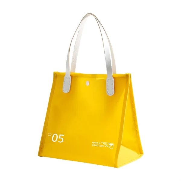 Women's PVC Clear Tote Bag for Travel and Custom Branding - Women's PVC Clear Tote Bag for Travel and Custom Branding - Image 7 of 7