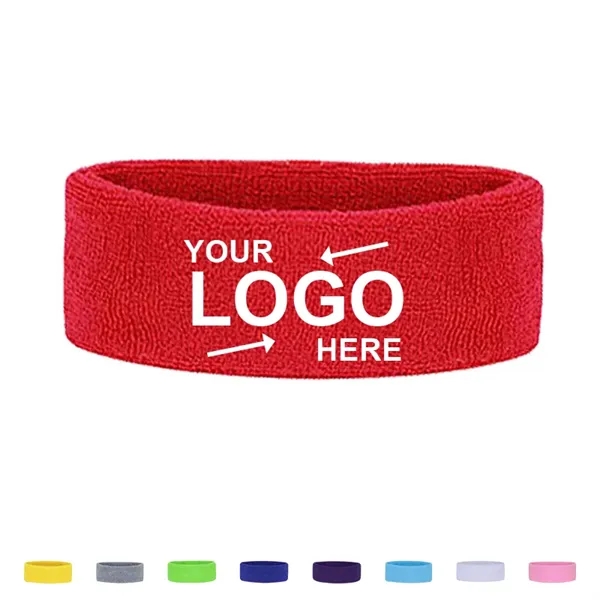 Workout Headband With Direct Embroidery - Workout Headband With Direct Embroidery - Image 0 of 9