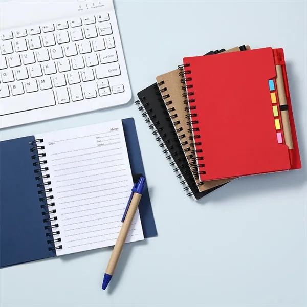 Notebook With Sticky Notes And Pen Combo Set - Notebook With Sticky Notes And Pen Combo Set - Image 3 of 4