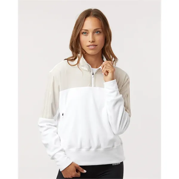 Adidas Women's Fleece Quarter-Zip Pullover - Adidas Women's Fleece Quarter-Zip Pullover - Image 0 of 6