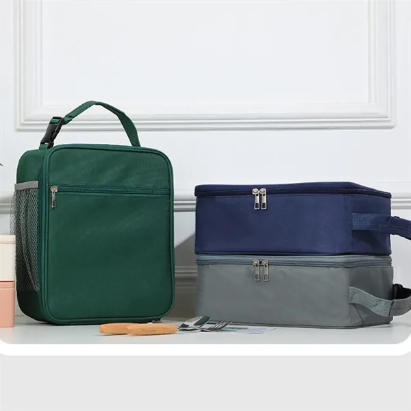 Insulated Lunch Bag With Handle Portable Cooler Tote Box - Insulated Lunch Bag With Handle Portable Cooler Tote Box - Image 4 of 4