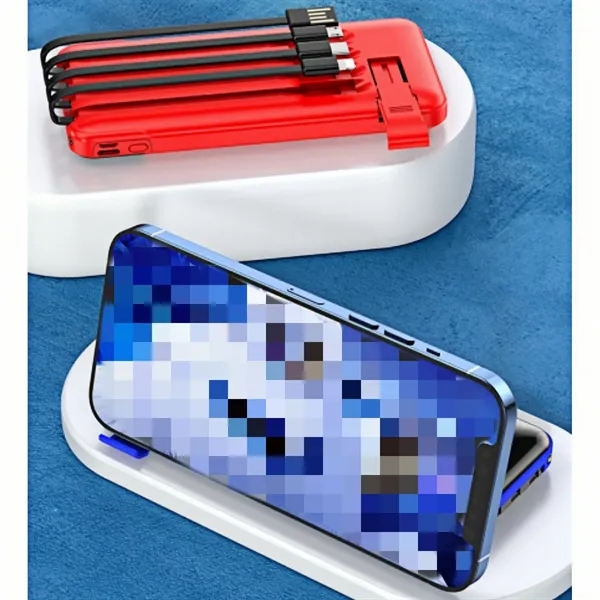 10000mah Smart Power Bank With Built In Cables - 10000mah Smart Power Bank With Built In Cables - Image 2 of 4