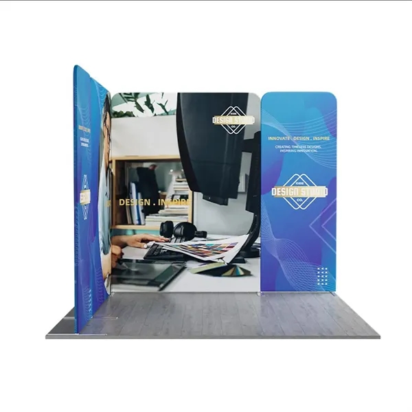 10ft Magnetic Modular Fabric Display - L Shape - 10ft Magnetic Modular Fabric Display - L Shape - Image 1 of 12