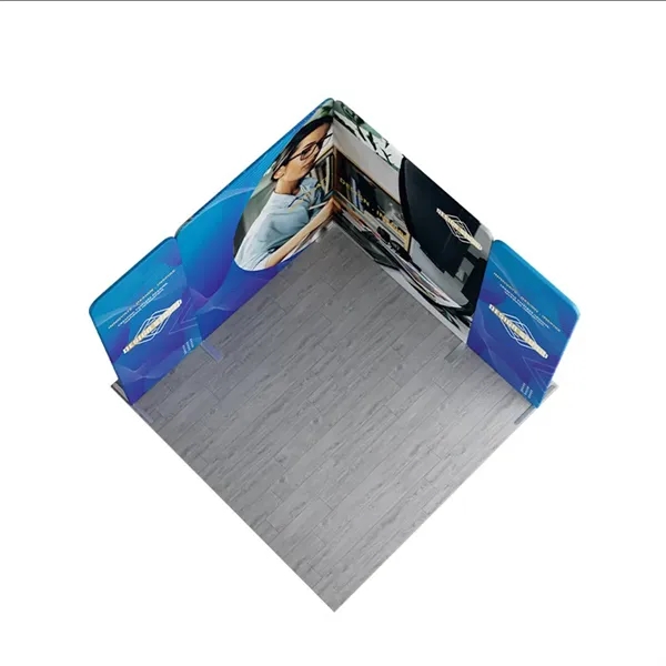 10ft Magnetic Modular Fabric Display - L Shape - 10ft Magnetic Modular Fabric Display - L Shape - Image 2 of 12