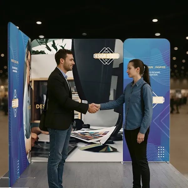 10ft Magnetic Modular Fabric Display - L Shape - 10ft Magnetic Modular Fabric Display - L Shape - Image 3 of 12