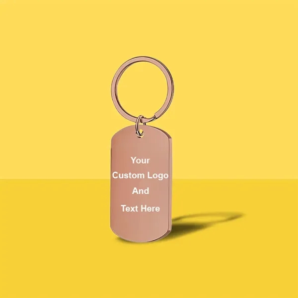 Photo Keychain With Text Unique Engraved