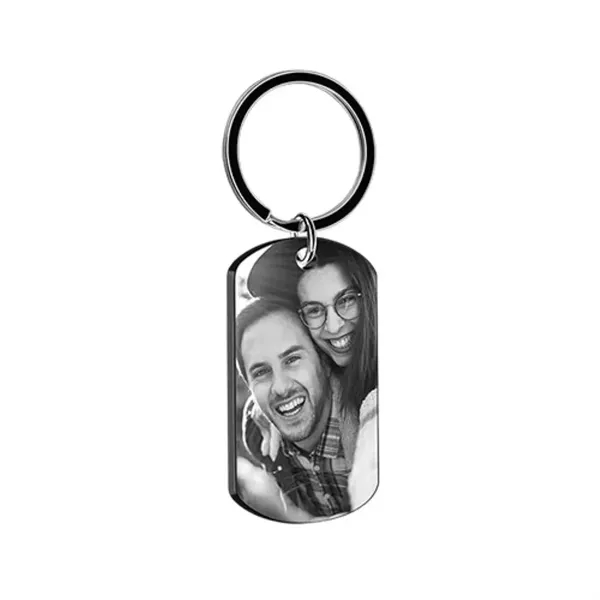 Custom Photo Keychain With Text Unique Engraved