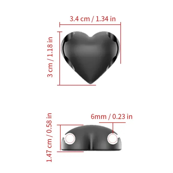 Heart-Shaped Cable Organizer for Desk and Home Use - Heart-Shaped Cable Organizer for Desk and Home Use - Image 1 of 8