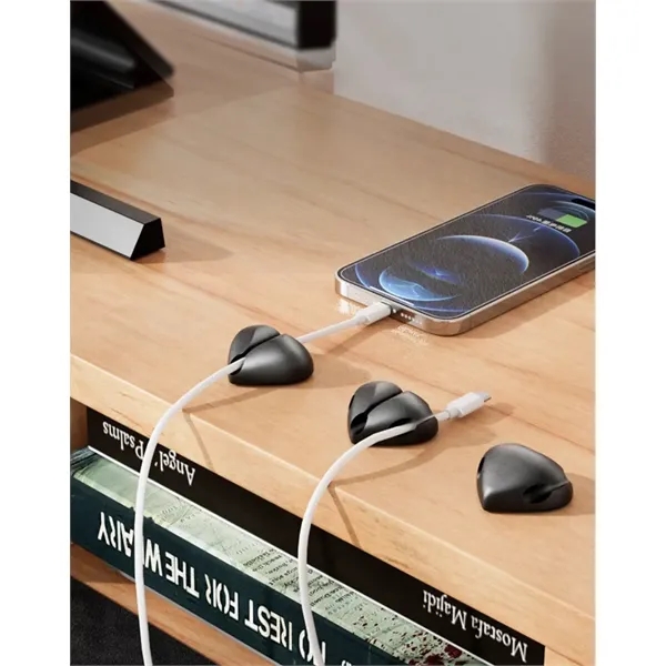 Heart-Shaped Cable Organizer for Desk and Home Use - Heart-Shaped Cable Organizer for Desk and Home Use - Image 2 of 8