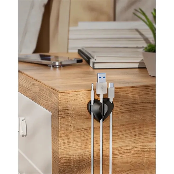 Heart-Shaped Cable Organizer for Desk and Home Use - Heart-Shaped Cable Organizer for Desk and Home Use - Image 3 of 8