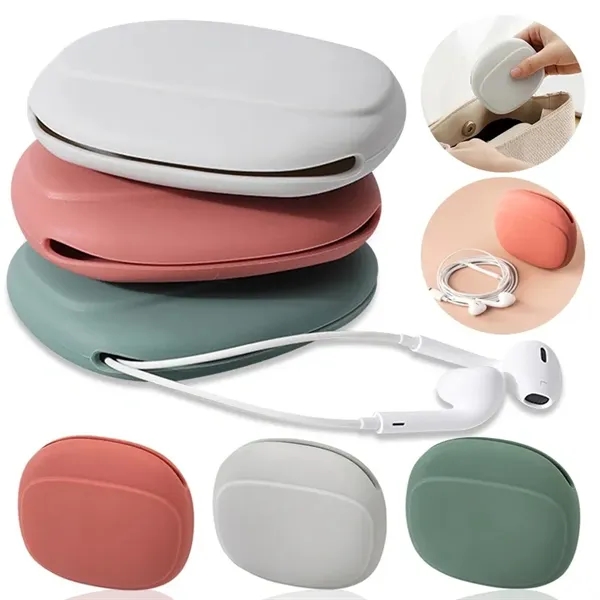 Portable Silicone Headphone Organizer Storage Case - Portable Silicone Headphone Organizer Storage Case - Image 0 of 4