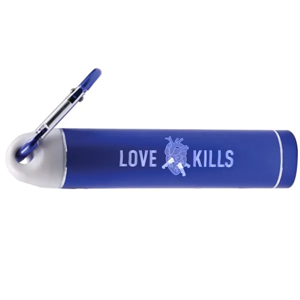 Mini 2200 mAh Power Bank W/ Carabiner - Mini 2200 mAh Power Bank W/ Carabiner - Image 1 of 4