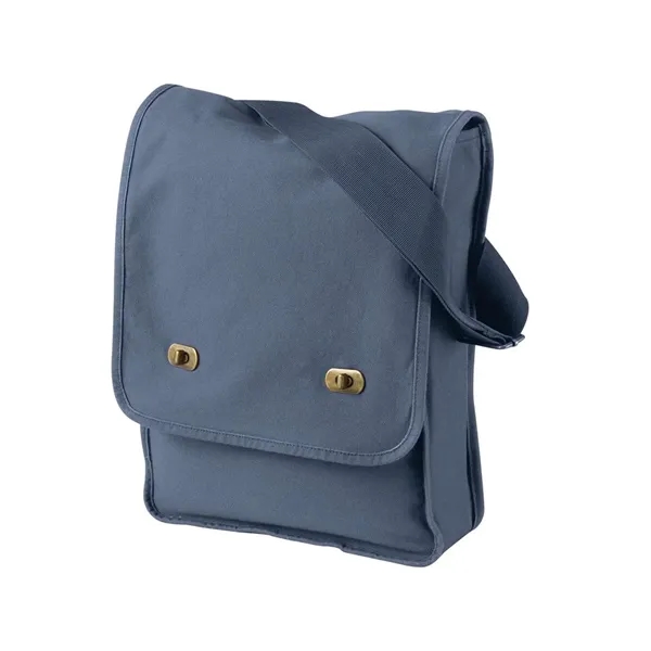 Custom Authentic Pigment Pigment -Dyed Canvas Field Bag