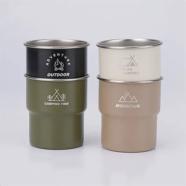 Portable Stainless Steel Cups - Travel Friendly Drinkware - Portable Stainless Steel Cups - Travel Friendly Drinkware - Image 4 of 5