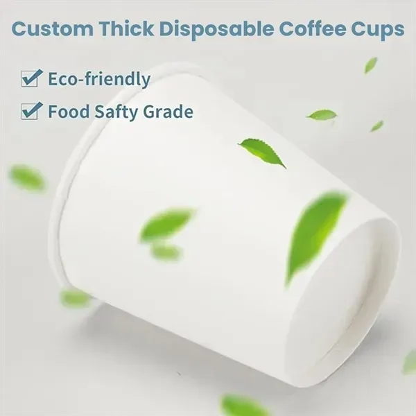 7oz Thick Insulated Coffee Cups - Disposable Hot Drinkware - 7oz Thick Insulated Coffee Cups - Disposable Hot Drinkware - Image 2 of 4