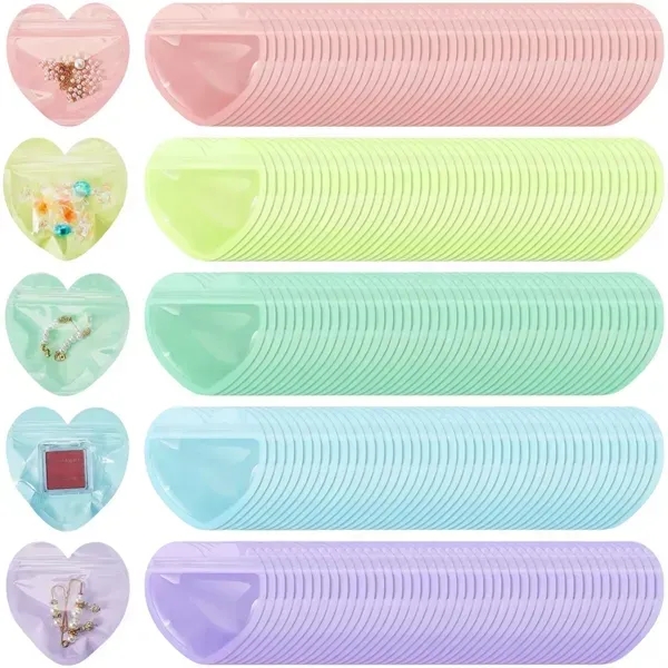 Heart Shaped Clear Resealable Bags - Heart Shaped Clear Resealable Bags - Image 2 of 4