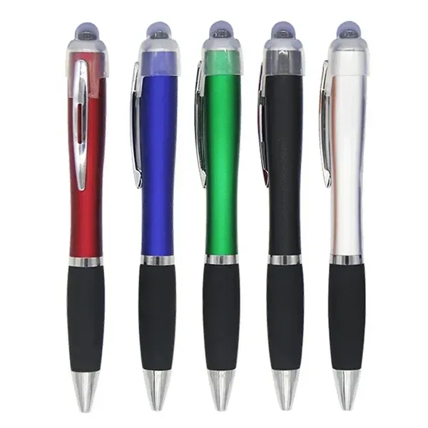LED Logo Stylus Ballpoint Pen - Multifunctional Writing Tool - LED Logo Stylus Ballpoint Pen - Multifunctional Writing Tool - Image 2 of 4