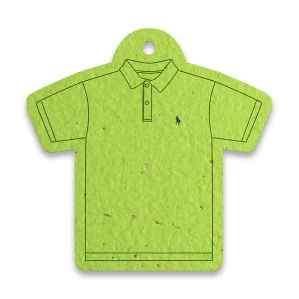 T-Shirt Shaped Seed Paper Product Tag - T-Shirt Shaped Seed Paper Product Tag - Image 0 of 1