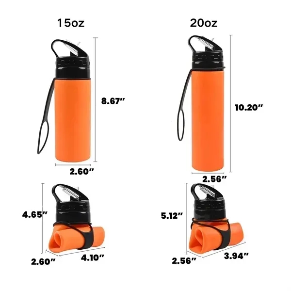 Folding Silicone Water Cup - Sports Drinkware - Folding Silicone Water Cup - Sports Drinkware - Image 6 of 7