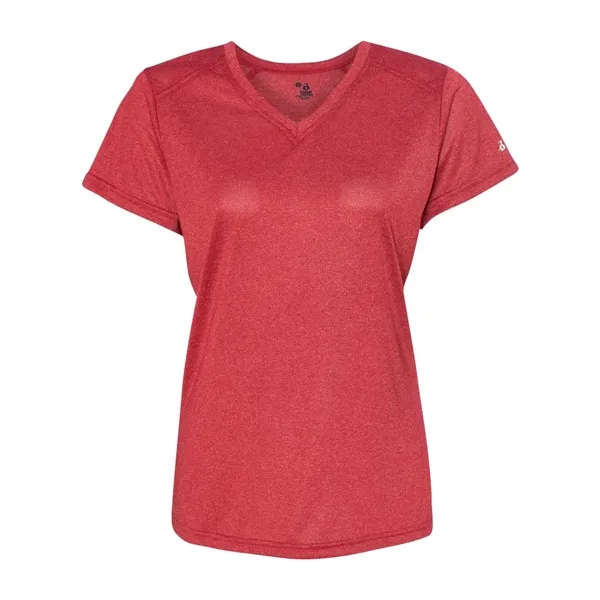 Badger Women's Pro Heather V-Neck T-Shirt - Badger Women's Pro Heather V-Neck T-Shirt - Image 16 of 24
